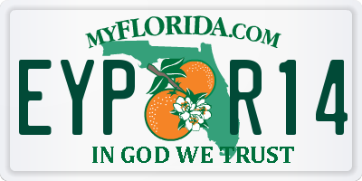 FL license plate EYPR14