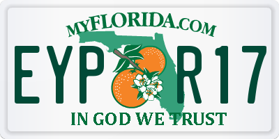 FL license plate EYPR17
