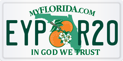 FL license plate EYPR20