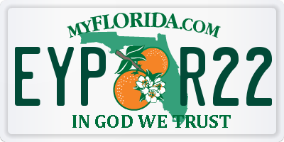 FL license plate EYPR22