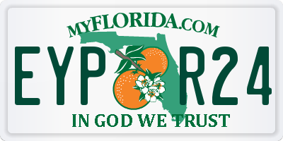 FL license plate EYPR24