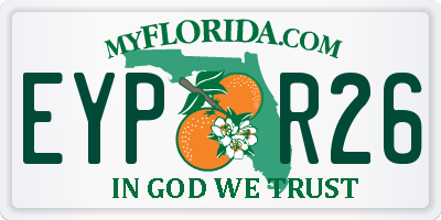 FL license plate EYPR26