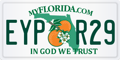 FL license plate EYPR29
