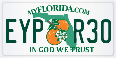 FL license plate EYPR30