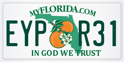 FL license plate EYPR31