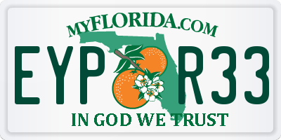 FL license plate EYPR33