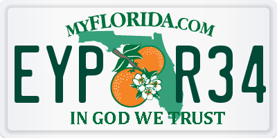 FL license plate EYPR34