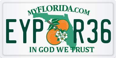 FL license plate EYPR36