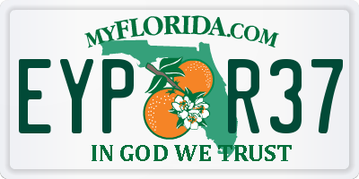 FL license plate EYPR37