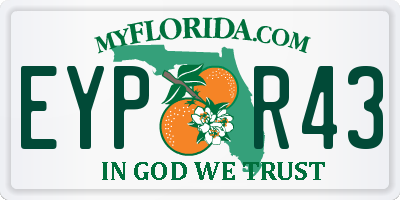 FL license plate EYPR43