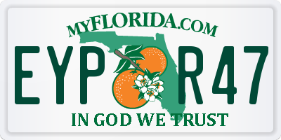 FL license plate EYPR47