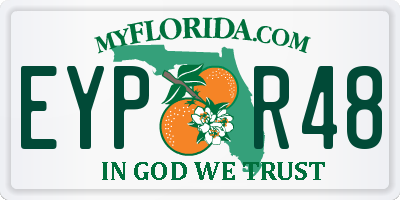 FL license plate EYPR48
