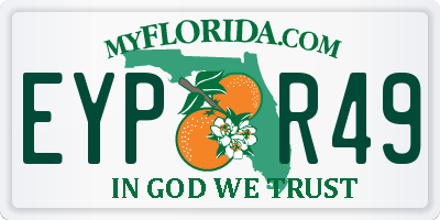 FL license plate EYPR49
