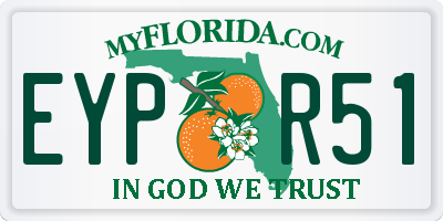 FL license plate EYPR51