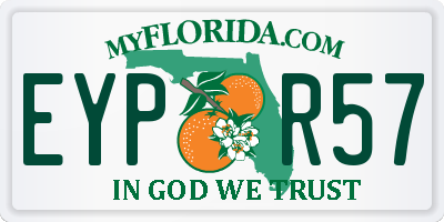 FL license plate EYPR57