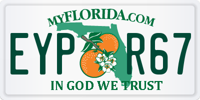 FL license plate EYPR67