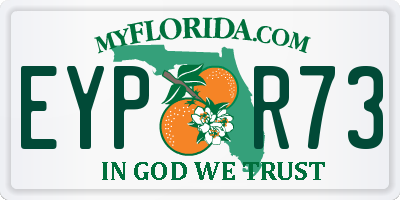 FL license plate EYPR73