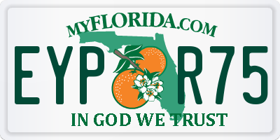 FL license plate EYPR75