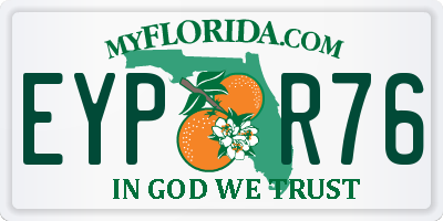 FL license plate EYPR76