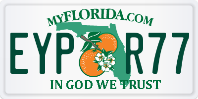 FL license plate EYPR77