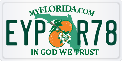 FL license plate EYPR78