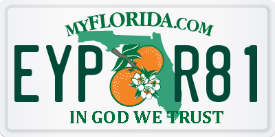 FL license plate EYPR81