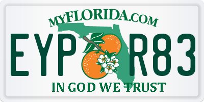 FL license plate EYPR83