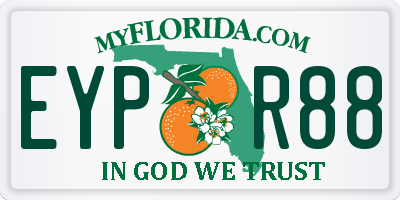 FL license plate EYPR88