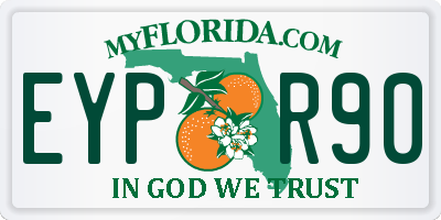 FL license plate EYPR90