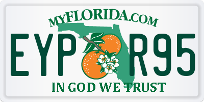 FL license plate EYPR95