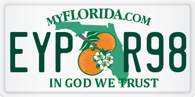 FL license plate EYPR98