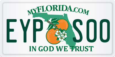 FL license plate EYPS00