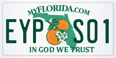 FL license plate EYPS01