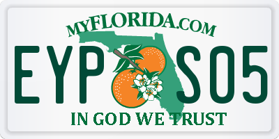 FL license plate EYPS05