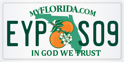 FL license plate EYPS09