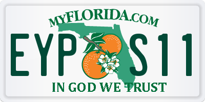 FL license plate EYPS11