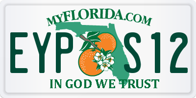 FL license plate EYPS12