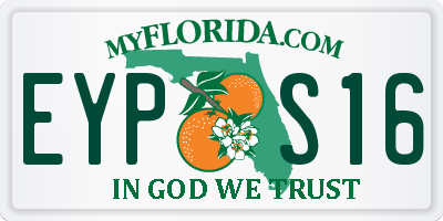 FL license plate EYPS16