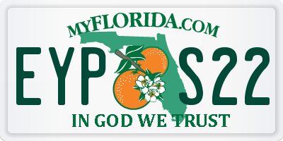 FL license plate EYPS22