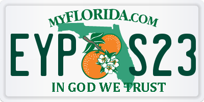 FL license plate EYPS23