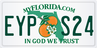 FL license plate EYPS24