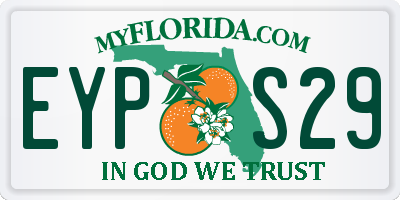 FL license plate EYPS29