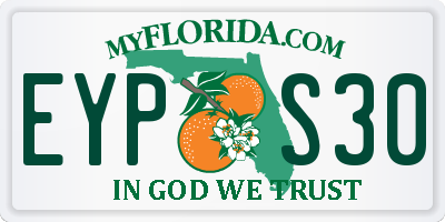 FL license plate EYPS30