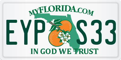 FL license plate EYPS33