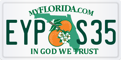 FL license plate EYPS35