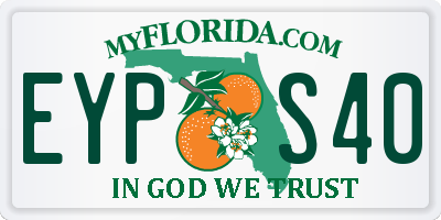 FL license plate EYPS40