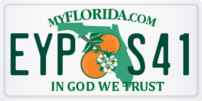 FL license plate EYPS41