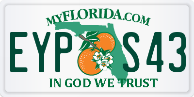 FL license plate EYPS43