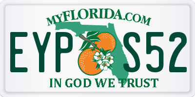 FL license plate EYPS52