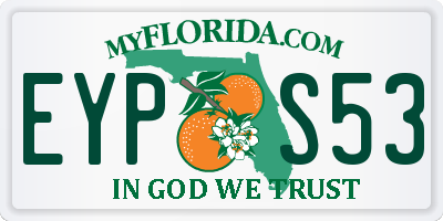 FL license plate EYPS53